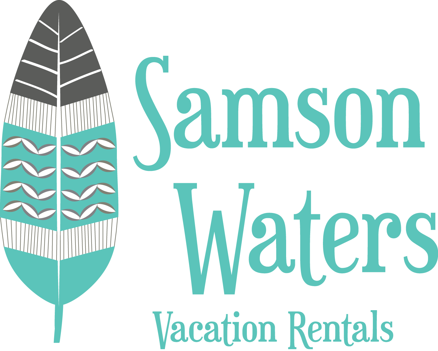 Logo, blue lettering w vacation rentals transparent
